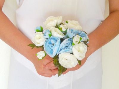 Bouquet sposa azzurro