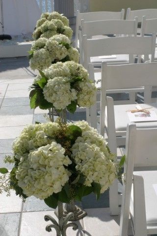 Allestimento matrimonio verde avorio