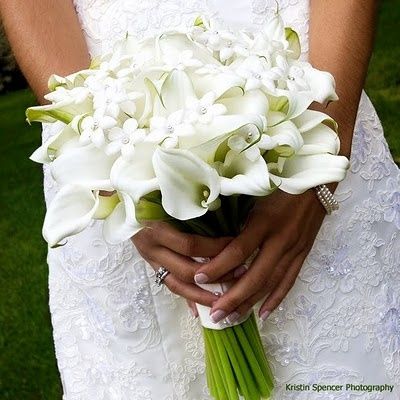 Bouquet sposa calle bianche