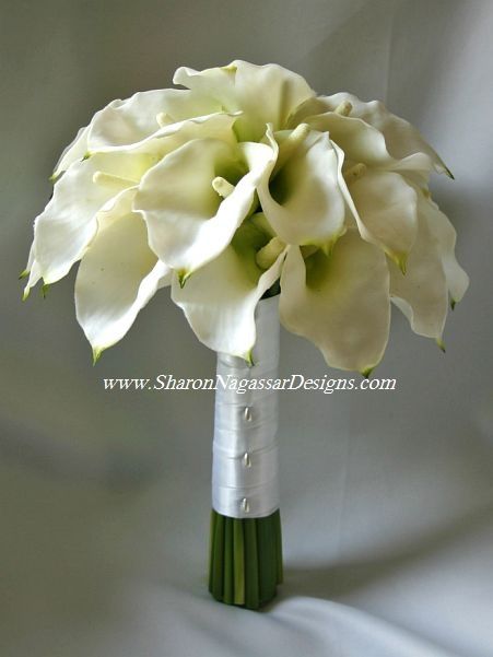 Bouquet sposa calle bianche