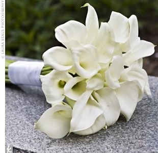Bouquet sposa calle bianche