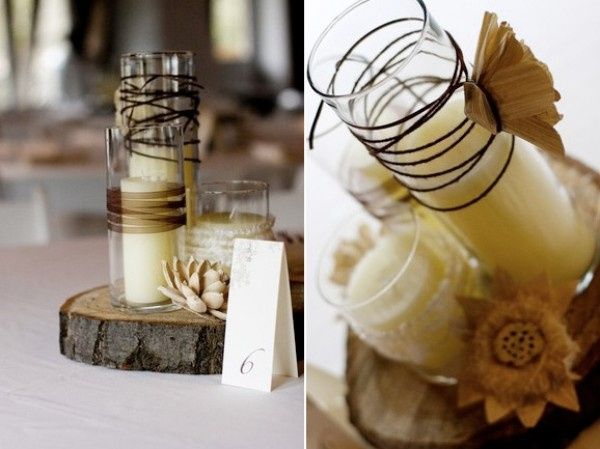 Centrotavola matrimonio shabby chic