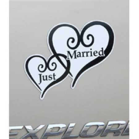 Just married decorazioni matrimonio macchina
