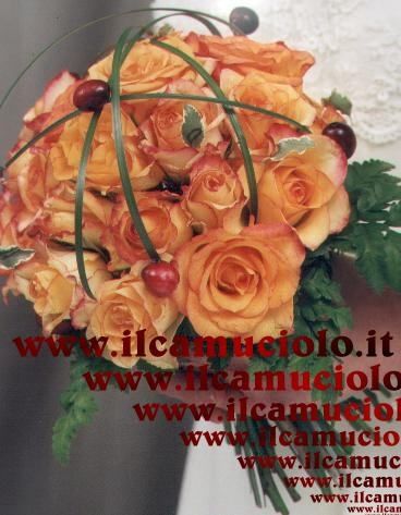 Bouquet sposa arancione