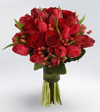 Bouquet sposa rosso