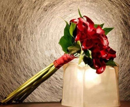 Bouquet sposa rosso