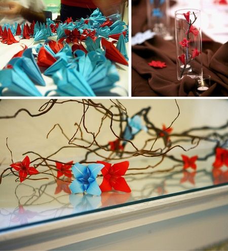 Centrotavola origami matrimonio