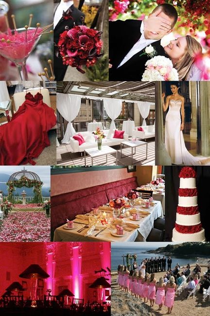 Allestimenti matrimonio rosso scuro