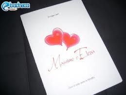 Libretto chiesa matrimonio rosso bianco