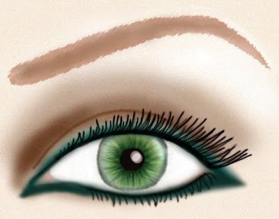 Make-up sposa verde