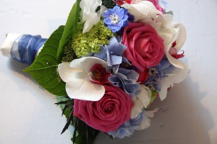 Bouquet sposa rose blu
