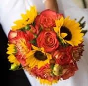 Bouquet matrimonio girasoli