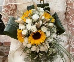 Bouquet sposa girasoli