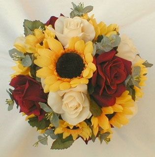 Bouquet sposa girasoli