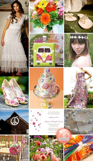 Bouquet matrimonio hippy