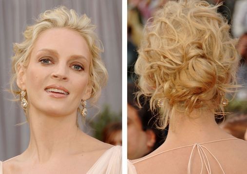 Chignon capelli ricci