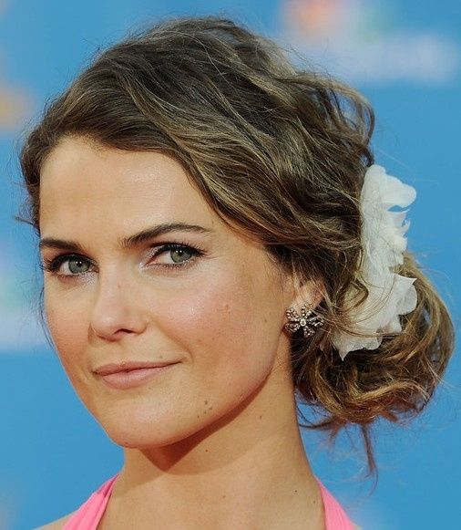 Chignon capelli ricci