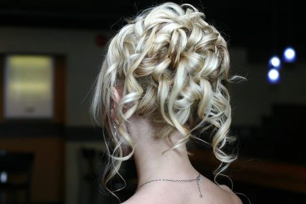 Chignon capelli ricci