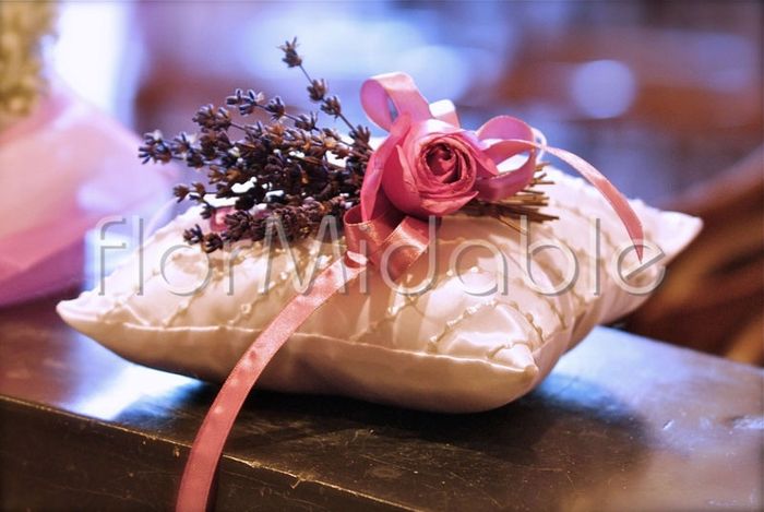 Cuscino portafedi matrimonio fiori