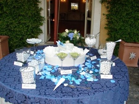 Matrimonio bianco e blu
