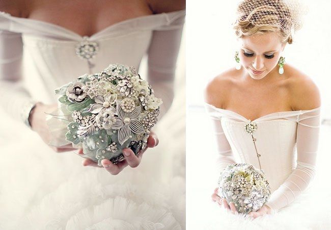 Bouquet da sposa senza fiori