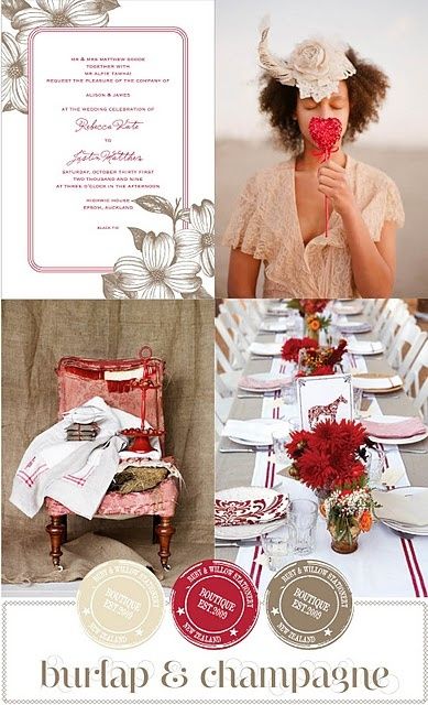 Matrimonio vintage rosso
