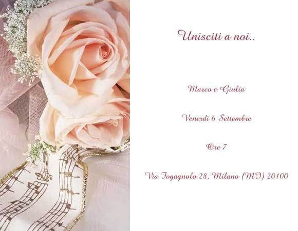 Partecipazione di nozze floreale