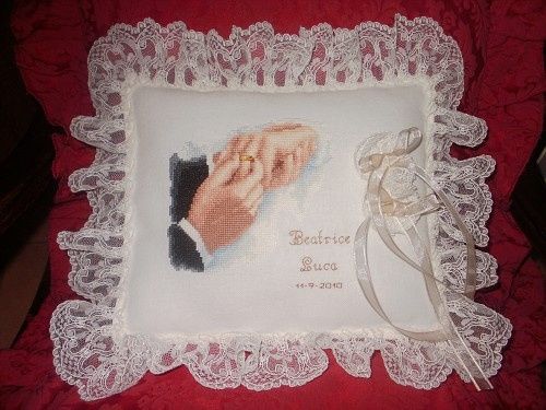 Cuscino portafedi matrimonio 