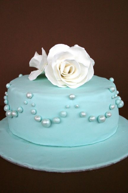 Torta nuziale azzurro Tiffany