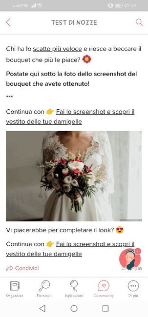 Fai lo screenshot e scopri il tuo bouquet - 1