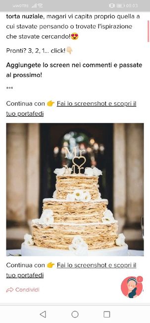 Fai lo screenshot e scopri la tua torta nuziale - 1