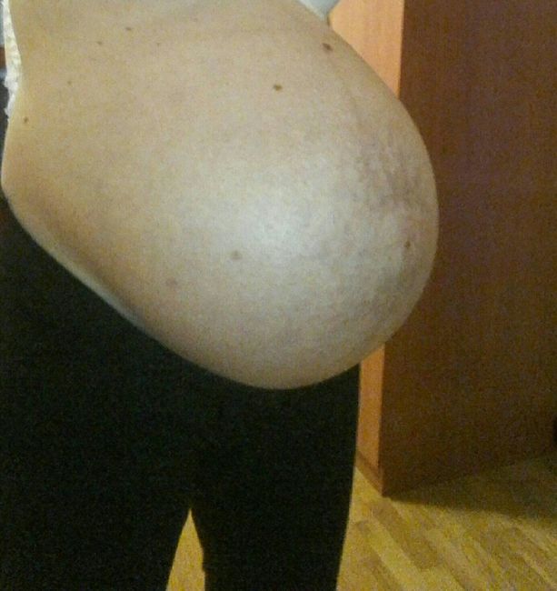 38 settimane ecco la mia pancia! 1