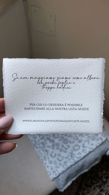 lista Nozze... per il viaggio! 1