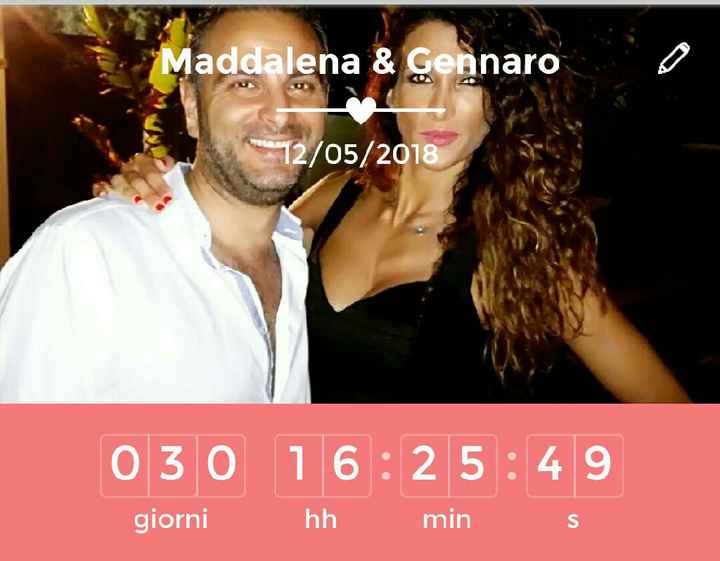 Il countdown delle tue nozze segna...⏰ - 1