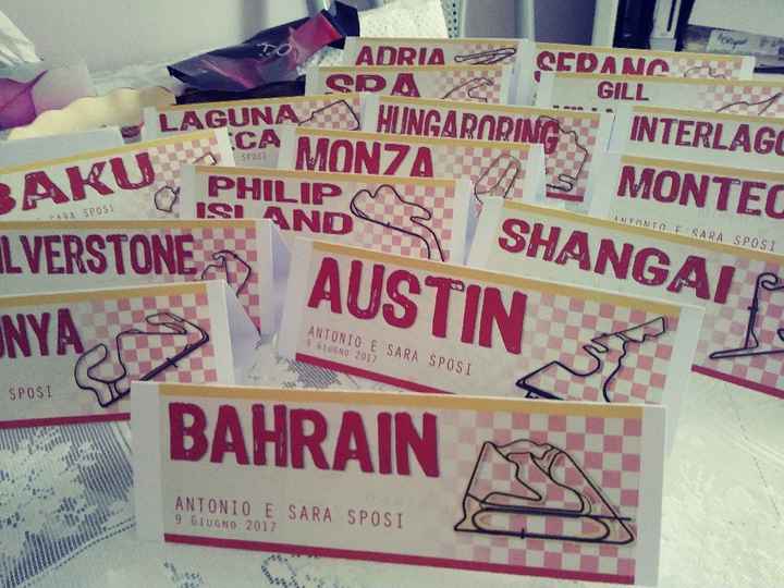 I miei segnatavolo - 1