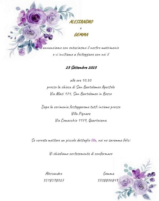 Partecipazioni fai da te - 1