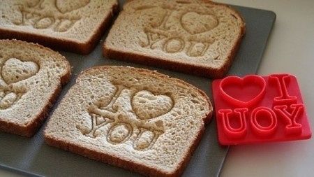 "I Love You" - Toast Stamper