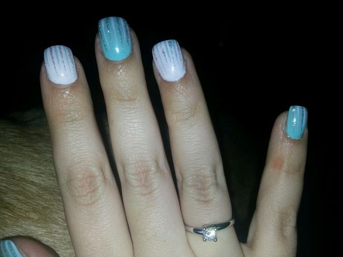 Per voi..idea manicure color tiffany.. - 1