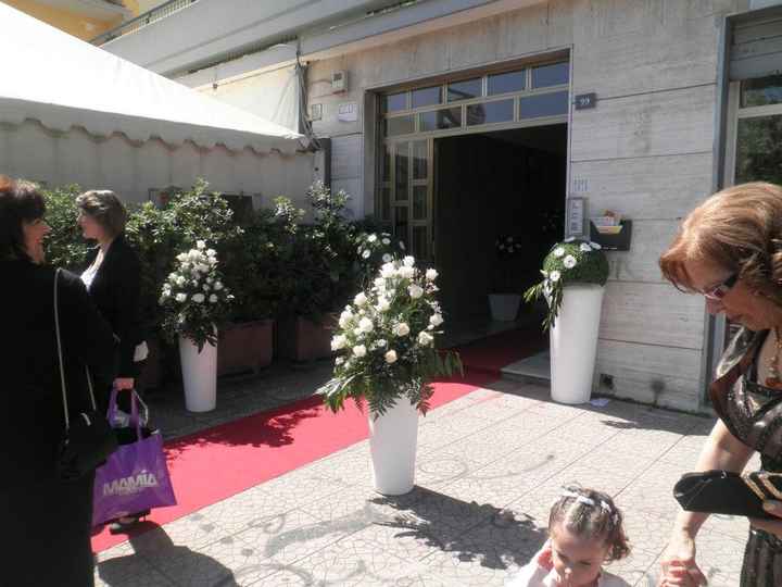 qui è all'uscita del palazzo