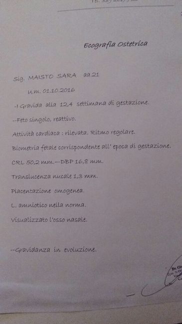 Mi aiutate con i risultati del bitest sono molto preoccupata 1