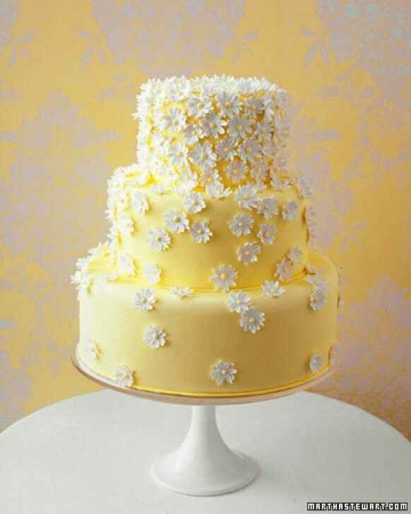 Wedding cake in giallo - 2