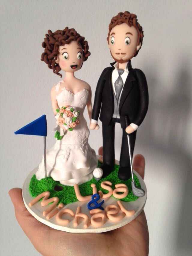 Cake topper tema golf - 1