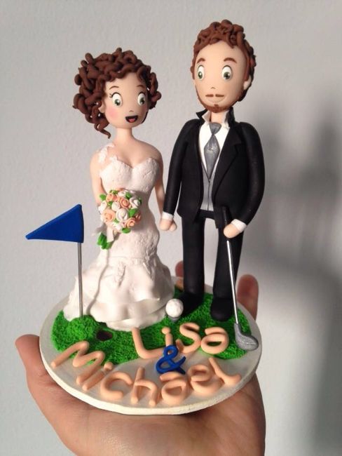 Cake topper tema golf - 1