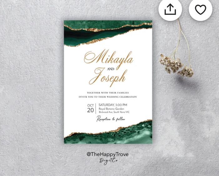 Idee partecipazioni nozze🌟 5