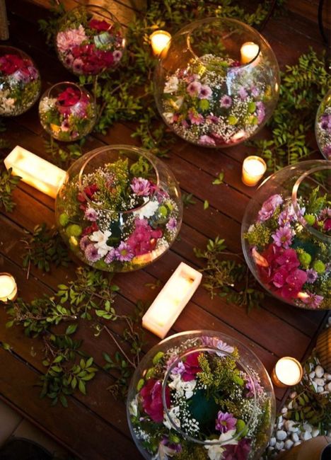 Idee tavoli per matrimonio serale a tema "giardino segreto"? 2