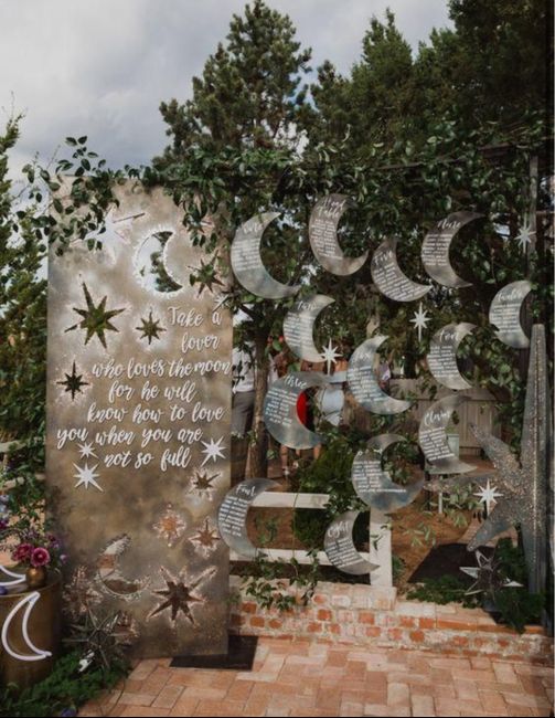 Idee matrimonio tema costellazione 9