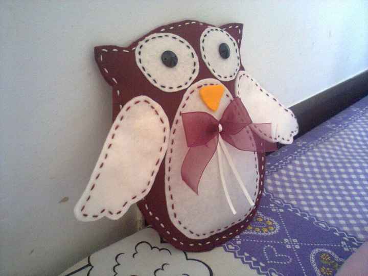 Gufetto segnaposto fai da te