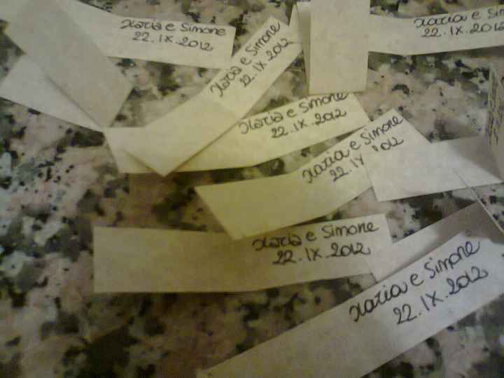 Lavorando sui foglietti fai da te...