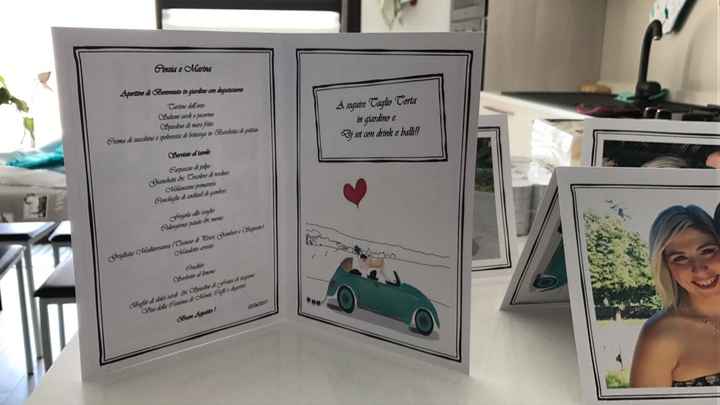 Segnatavolo pronti e siamo a -2 - 1