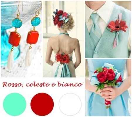 Rosso e celeste, molto fresco